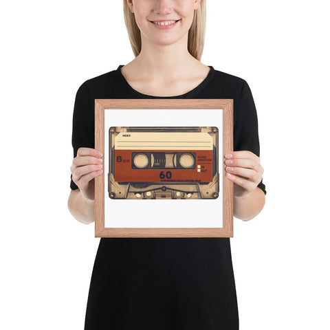 Old Compact Cassette Framed poster