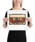 Old Compact Cassette Framed poster