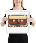 Old Compact Cassette Framed poster