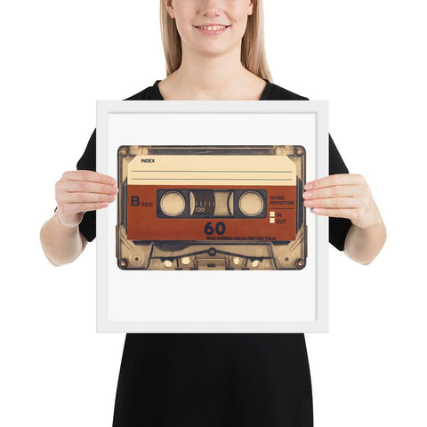 Old Compact Cassette Framed poster