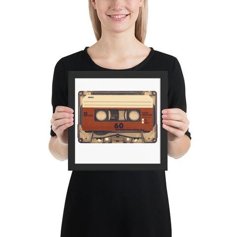 Old Compact Cassette Framed poster