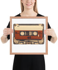 Old Compact Cassette Framed poster