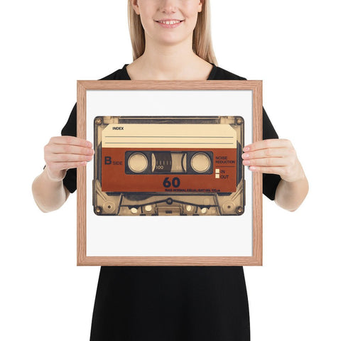 Old Compact Cassette Framed poster