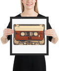Old Compact Cassette Framed poster