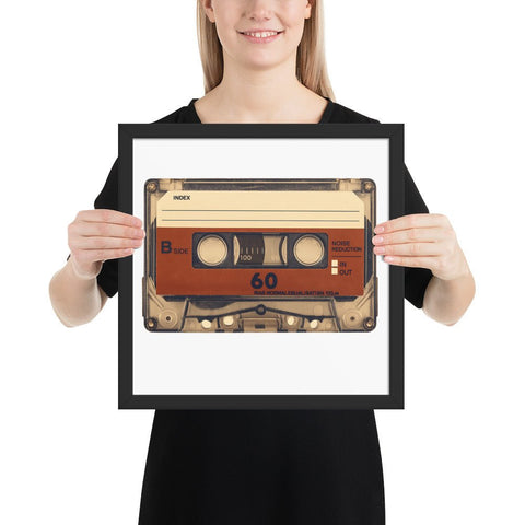 Old Compact Cassette Framed poster