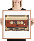 Old Compact Cassette Framed poster
