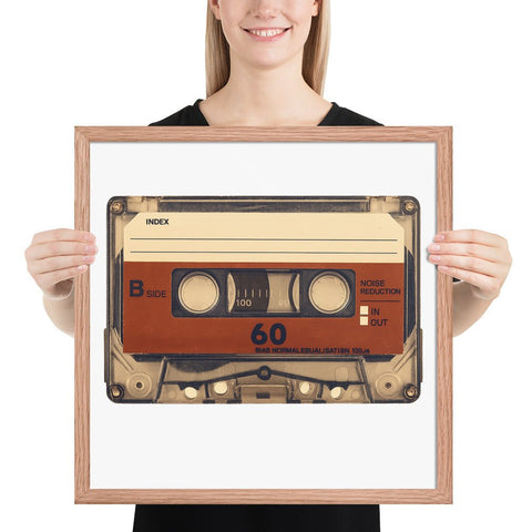 Old Compact Cassette Framed poster