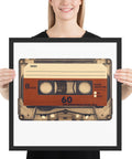 Old Compact Cassette Framed poster