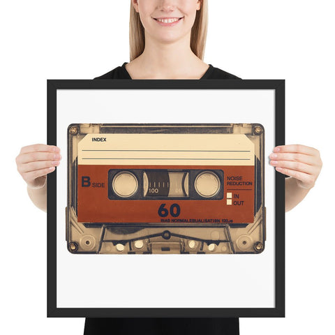 Old Compact Cassette Framed poster