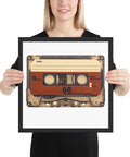Old Compact Cassette Framed poster