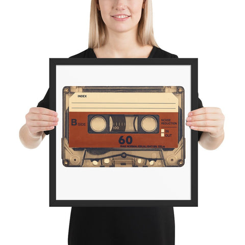 Old Compact Cassette Framed poster