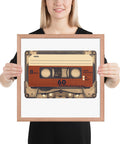 Old Compact Cassette Framed poster