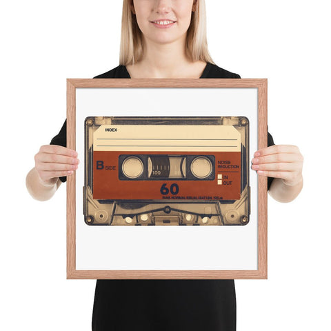 Old Compact Cassette Framed poster