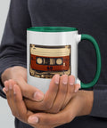Old Compact Cassette Mug with Color Inside