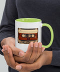 Old Compact Cassette Mug with Color Inside