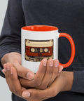Old Compact Cassette Mug with Color Inside