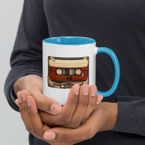 Old Compact Cassette Mug with Color Inside