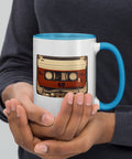 Old Compact Cassette Mug with Color Inside
