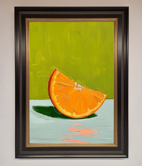 Orange Wedge Framed Print