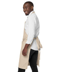 Aš Nekaltas organic cotton apron in Rope with mischievous black cat and Lithuanian lettering – view 5