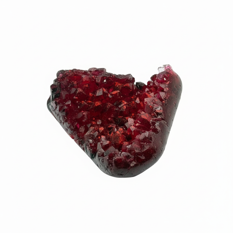 Ruby Red Crystal Heart Cluster