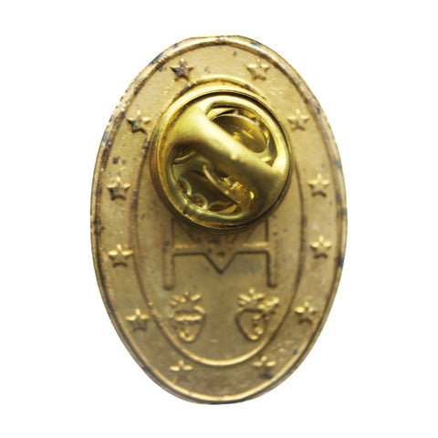 Our Lady Pin Badge Christian Vintage
