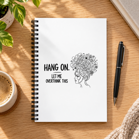 Overthink This – Ruled Spiral Notebook, 118 Pages