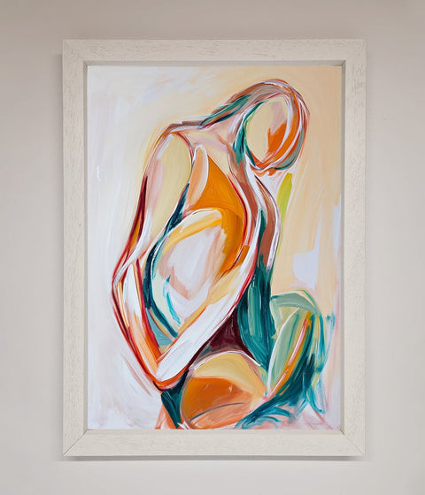 Pain Stroke Embrace Framed Poster