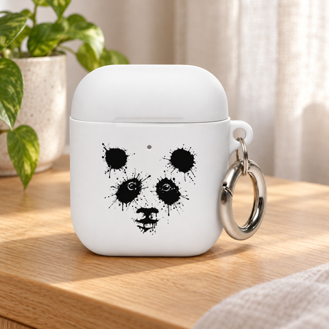 Ink Splatter Panda – Rubber Case for AirPods