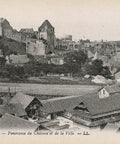 Panoramic View of Château and Town of Dieppe, Normandy, France Postcard
