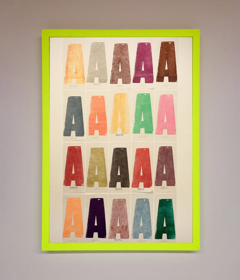 Pantone A Framed Poster