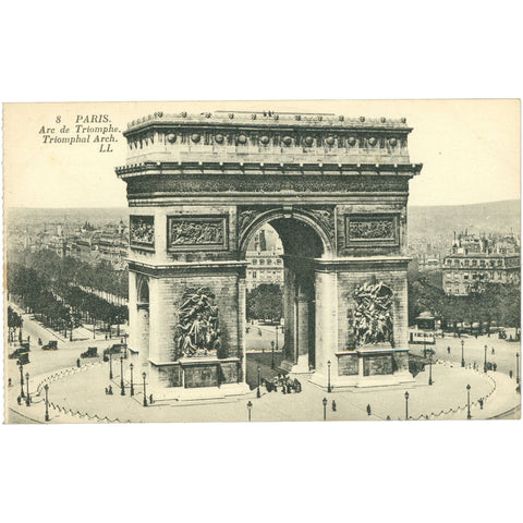 Paris, France – Arc de Triomphe – Postcard Early 20th Century