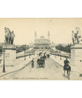 Paris, France –Bridge of Iéna and Trocadéro Palace Postcard