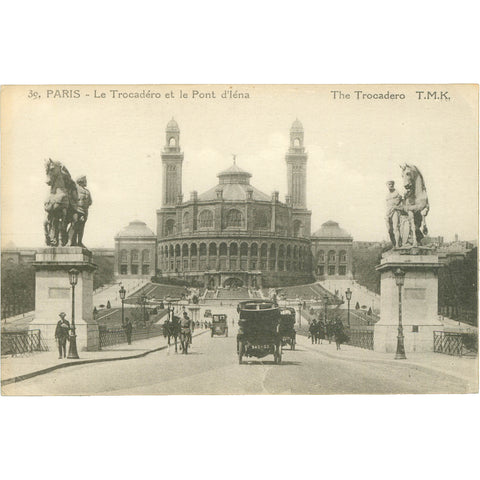 Paris, France – Le Trocadéro et le Pont d’Iéna – Postcard Early 20th Century