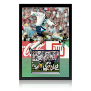 Weekly Auction: Paul Gascoigne Signed "The Dentist Chair" Euro 96' Iconic Frame