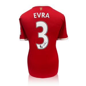 Patrice Evra Signed Manchester United Shirt