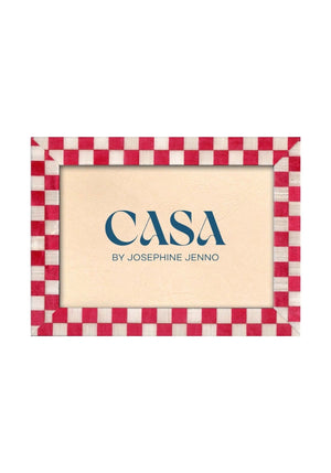 Classic Red Checkered Frame 7x5"