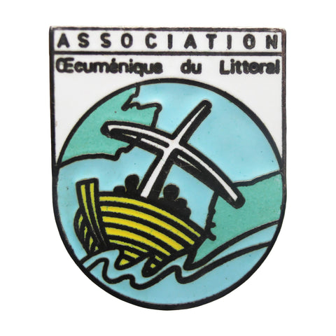 Pin Badge Christian Vintage Association OEcumenique du Littoral