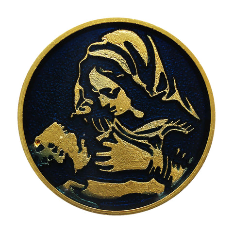 Pin Badge Our Lady Christian Vintage