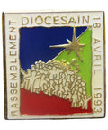 Pin Badge Rassemblement Diocesaint Christian Vintage Christianity Religion
