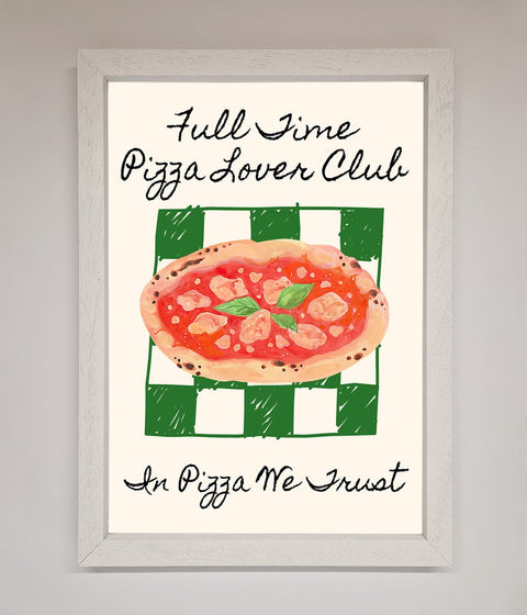 Pizza Lover Club Framed Wall Art
