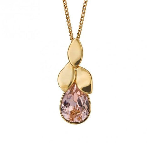 Anhänger „Plain Petals Pink Vintage Rose Yellow Plating“ P5239P