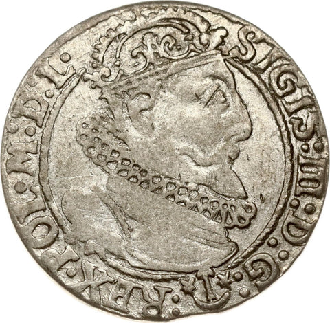 Poland, Kraków. Sigismund III Vasa (1587–1632). Szostak (6 grosz) 1624