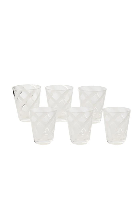 Poolside Gossip - Translucent White Acrylic Tumbler x 6