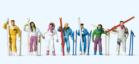 Skiers Standing  Terrarium Figures 10316