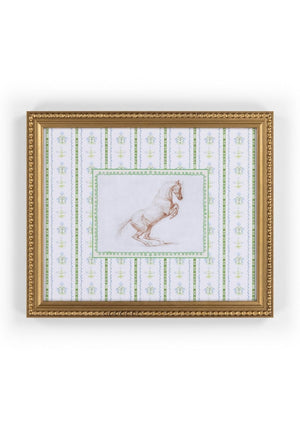 Prancing Beauty Framed Print - Perfect for Nursery & Children's Rooms