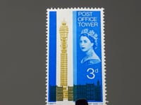 1965 3d Elizabeth II Stamp United Kingdom Post Office Tower