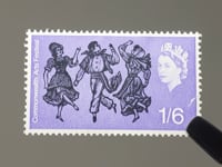 1965 1.6 Shilling Elizabeth II Stamp United Kingdom Canadian Folk-dancers