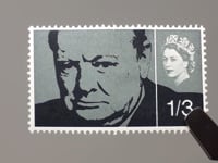 1965 1.3 Shilling Elizabeth II Stamp United Kingdom Sir Winston Churchill
