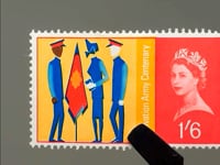 1965 1.6 Shilling Elizabeth II Stamp United Kingdom Three Salvationists Salvation Army